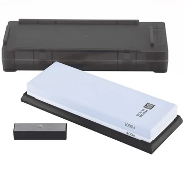 Taidea Fenőkő szett, #400/1000 + állvány (tárolódoboz) + gyémánt tisztító