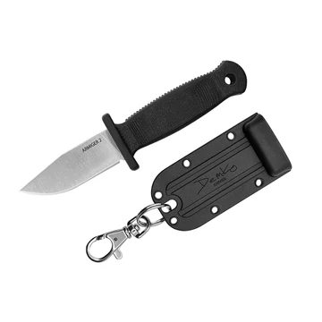 Demko Knives Armiger 2 Clip Point 4034SS TPR Black outdoor kés (ARM2-4034SS-CP)
