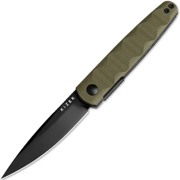 Kizer Bamboo Nitro-V Black PVD OD Green G10 zsebkés (V3722A2)