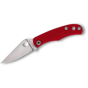 Spyderco Bug G10 Red PlainEdge zsebkés (C133GRDP)