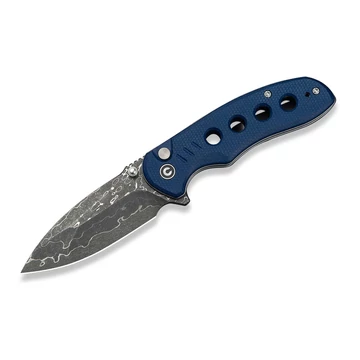 CIVIVI Triptych Damascus Blue Micarta zsebkés (C23085B-DS)