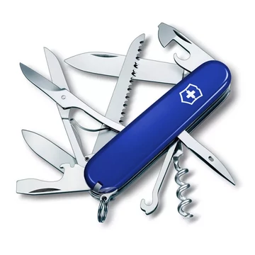 Victorinox Huntsman közepes méretű zsebkés 15 funkcióval, kék (1.3713.2)