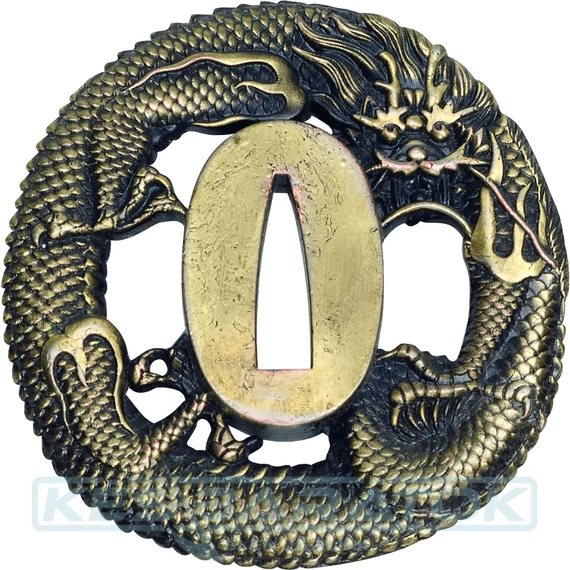 tsuba-dragon