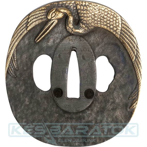 tsuba-crane