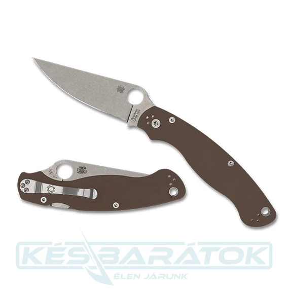 spyderco-military-2-brown-g10-cpm-15v-sprint-run-zsebkes-c36gpbn15v2-1