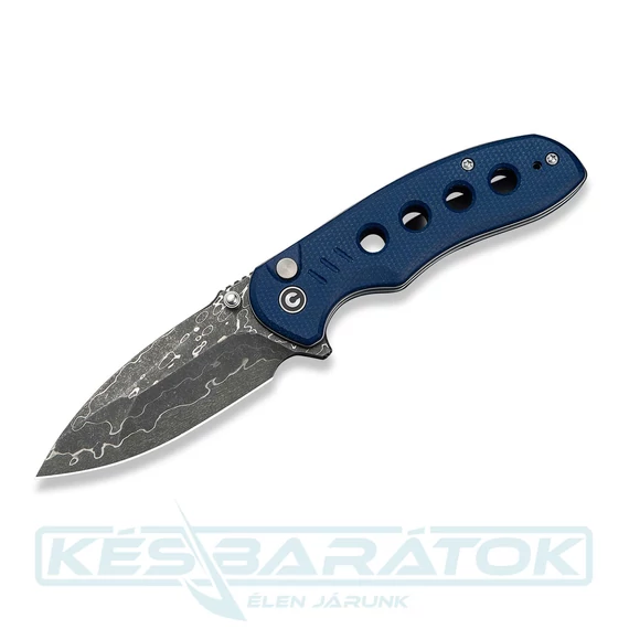 civivi-triptych-damascus-blue-micarta-zsebkes-c23085b-ds-1