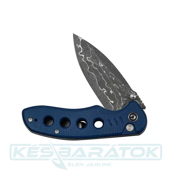 civivi-triptych-damascus-blue-micarta-zsebkes-c23085b-ds-4
